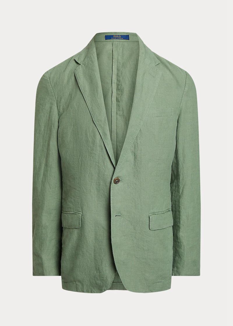 ポロ ラルフ ローレン ブレザー メンズ 緑 Polo Soft リネン Suit Jacket OHLYT7658